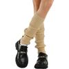 Color de Otoño e Invierno Color Fluorescente Conjunto de Calcetines de Lana Tejidos Calentador de Pies para Mujer Vestido de Halloween Máquina Flait Fiesta Cubrepiernas Grueso