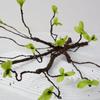 Rama de espuma artificial, rama muerta, rama de hoja verde, rama de modelado, flor artificial, flor artificial, decoración del hogar, fotografía, foto