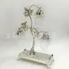 Estante de Uvas Estilo Clásico Europeo Azucarero, Azucarero Dorado Creativo con Cuchara, Tarro de Condimentos de Cocina de Gama Alta Artesanía Metálica