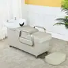 Celebridad de Internet de Fábrica Sillón Semi-reclinable Peluquería Moda Lavabo de Peluquería Sencillo Peluquería Salón de Belleza Lavabo de Cerámica