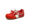 Sapatos Femininos Niche Originais Forrest Gump Primavera e Verão 2025 Respiráveis Finos Brancos Couro Genuíno Sola Grossa Versátil Casual Treinamento Alemão