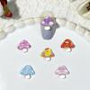 Joyería para uñas con forma de hongo pequeño, lote mixto, simulación tridimensional, hongo con color penetrante en el hielo, resina, accesorios de dibujos animados, decoraciones para uñas
