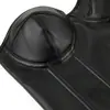 Corsé Bandeau Corto Ajustado de Cuero Sintético Moldeador de Cintura Ropa Exterior Transfronteriza Strapless Moldeador Corporal Sexy Bustier de Varillas