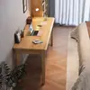 Mesa de Madeira Maciça Nórdica Pequena para Apartamento Mesa de Estudo Doméstica Mesa de Escrita para Estudante Mesa de Escritório para Quarto Mesa para Computador