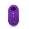 Adecuado para Alfa Romeo 4C Plegable 3 Botones Funda de Silicona para Llave Funda para Llave de Coche con Cerradura Funda Protectora de Goma Blanda para Mando a Distancia