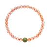 Diseño Piedra Natural Rojo Sur Pulsera de Cuentas Pulsera de Jade Hetian Femenina Suministro en Vivo Moda Simple Regalo de Cumpleaños