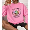 Moletom com Gola Redonda Temático de Halloween Adequado para Plataformas de E-commerce de Exportação Transfronteiriça com Estampa para Venda no Atacado de Peça Única