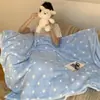 Manta Polar Coreana Otoño e Invierno Espesada Manta para Sofá Manta para Siesta de Oficina Manta Chal Manta para Aire Acondicionado Manta Transfronteriza