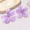Cabeça de Flor Artificial de Clematis Flor Falsa Flor DIY Grampo de Cabelo para Franja de Mulheres Clipe Lateral Cabeça de Flor de Lírio Tridimensional