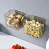 Cesta de almacenamiento colgante de pared con jengibre y ajo con parte trasera adhesiva Cesta de almacenamiento de cocina con jengibre y ajo Caja de almacenamiento de jengibre y ajo Cesta colgante para verduras