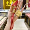 Llavero de Oro Puro 999 Año del Caballo Dios de la Riqueza, Colgante de Bolsillo para Teléfono Pixiu de Riqueza Instantánea Regalo, Venta al por Mayor de Fábrica en Transmisión en Vivo