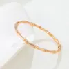 Pulsera Clásica de Bambú de Estilo Chino de Venta Caliente, Brazalete de Acero de Titanio para Mujer, Cuatro Colores Disponibles, Alta Retención de Color, en Stock, Venta al por Mayor de Fábrica