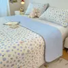 Cubrecama de terciopelo de leche de algodón puro, pieza única, con forro polar añadido para mayor grosor, sábana de cama 100% algodón, tapete de tatami, antideslizante y resistente a las manchas, apto para todas las estaciones