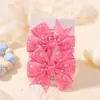 Set de Pasadores para el Cabello con Estampado de Margarita y Girasol Estilo Europeo y Americano Lazo de Cola de Pez Acanalado Pasador para Bebé Accesorios para el Cabello para Niños 039