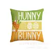 Decoración del Hogar Transfronteriza Funda de Almohada Conejo de Pascua Nórdico Cubierta para Cabecera de Sofá Funda de Almohada de Lino Venta al por Mayor Personalización
