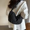 Bolsa de Ombro Retrô 2026 Estilo Primavera e Verão Bolsa Transversal Feminina Versátil Moda Grande Capacidade Casual Nylon Bolsa Bolinho