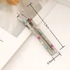 Horquilla de metal con forma de pico de pato, de 6 cm, con puntos de colores y ondas, con clip lateral, para flequillo, estilo extranjero, hecha a mano.