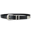 Cinturón para mujer de Amazon Alto Textil Nuevo Cinturón Arco del Triunfo Hebilla de Pin Vaquero Cuero de Vaca Combinable Cinturón de Cuero