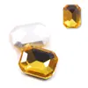 Suministros para Arte de Uñas Pegatinas de Joyería 6x8 mm Rectangulares Octagonales Diamantes de Cristal de Colores Estereoscópicos Diamantes de Cristal de Punta Inferior