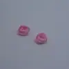 Flor de poliéster de 1.5 cm con flor de rosa hecha a mano DIY tocado de flor decorativo accesorios para el cabello