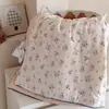 Colcha de Verano Linda de Frijol de Dibujos Animados, Colcha de Verano de Algodón Tejido de Leche, Colcha Fresca de Seda para Aire Acondicionado, Colcha Delgada para Dormitorio de Estudiante