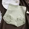 Pantaletas de Encaje Ligeras Sin Costuras Moldeadoras con Refuerzo de Algodón Puro Antibacteriano Invisible, Pantaletas Moldeadoras de Cintura Alta para Control de Abdomen para Mujer