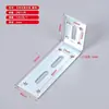 Suporte de Canto em L Espessado Ajustável Suporte de Canto com Furo Longo Suporte de Prateleira de Cantoneira Móvel Suporte Ajustável de Ângulo Reto para Fixação de Divisória
