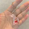 SHEIN TEMU Chaveiro Explosivo Peixe Dourado Transparente Peixinho Chaveiro de Resina Pingente de Joia Acessórios