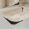 Alfombra nórdica para sala de estar, moderna y minimalista, para mesa de centro, estilo ins, ligera, de lujo, para dormitorio, manta gris para mesita de noche, resistente a las manchas para el hogar