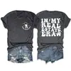 Camiseta Informal de Manga Corta con Cuello Redondo para Mujer 'IN MY REAL ESTATE Fun Key' Ajuste Holgado Transfronterizo Amazon