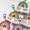 Tela Estilo Étnico Borla Colgante Arcoíris Colgante Pendientes Hechos a Mano DIY Colgante Llavero Accesorios Colgantes
