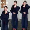 Elegante y casual conjunto de maternidad 2026 nuevo estilo, adelgazante y rejuvenecedor, conjunto de tres piezas moderno y versátil para mujeres