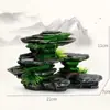 Decoración de Paisaje de Resina para Acuario, Suministros Simulados para Peceras, Decoración para Tanque de Tortugas y Peces, Juego de Cuevas Escondite para Camarones de Acuario al por Mayor