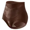 Calcinhas de Cintura Alta Estilo Nacional com Relevo Levanta Bumbum para Mulheres Controle de Barriga Modelagem Corporal Tanga de Renda Vermelha Sem Costura Respirável Sexy
