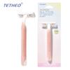Maquinilla de afeitar Manual Set de afeitado para mujer Removedor de vello Maquinilla de afeitar de doble capa para zonas íntimas