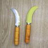 Machete con mango de madera cuchillo para fruta cortador de plátanos
