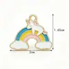 Fabricante Arcoíris Dibujos Animados Joyería Accesorios al por Mayor en Stock Hecho a Mano DIY Joyería Aceite Goteando Dibujos Animados Accesorios para Joyería DIY