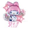 Directamente del fabricante: Set de Globos de Papel Deluxe Kuromi con Papel de Aluminio para Decoraciones de Cumpleaños Infantiles, Suministro al por Mayor