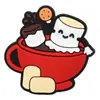 Encantos de sapato de borracha macia S'more de marshmallow Fivelas decorativas para acessórios de sapato de tamanco PVC Fivelas de sapato DIY Acessórios de sapato em estoque