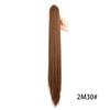 Peruca Rabo de Cavalo com Presilha para Mulheres, Cabelo Longo Liso, Tranças Altas, Rabo de Cavalo Longo com Garra Invisível Realista 613