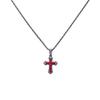Colar de cruz de diamante europeu e americano, moda masculina e feminina, hip hop, pingente de zircônia, nicho de luz, joias de luxo de alta qualidade