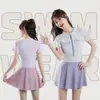 Traje de baño para niñas, Niños medianos y grandes, Una pieza para estudiantes de secundaria, Conservador 2025 Nuevo traje de baño para niñas, Parque acuático