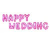 Balão de filme de alumínio para decoração de casamento, pacote com letras, layout de casamento, liquidação especial, eu te amo