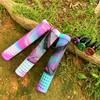 Cubierta de manillar de bicicleta ultraligera extendida de color mixto, goma rayada antideslizante, empuñadura suave, accesorios para ciclismo, puño para bicicleta de montaña