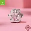 Yin Zi Yun Original Pulseira de Contas de Prata Esterlina S925 Estrela Pegada de Animal Trevo de Quatro Folhas Forma de Coração Contas para DIY