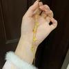 Pulsera de calabaza láser de alto color tienda de oro con joyas de destello pulsera de calabaza exquisita de nicho para regalo de novia