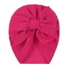 Sombreros de Bebé Simples de Otoño e Invierno Europeos y Americanos Sombreros Indios Sombreros de Pulóver Tejidos Sombreros de Niños con Lazo Sombreros de Bebé