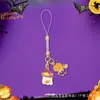 Amazon Halloween Llavero Colgante de Terror Calavera Fantasma Dibujo Animado Calabaza Gato Colgante para Bolsa Lanyard
