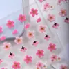 Adesivos de Unha Artística Florais Desenho Simples Céu 3D Material para Diário Jelly Decoração de Capa de Celular DIY Adesivos