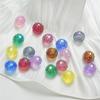 Cuentas redondas planas de colores vivos, productos de alta calidad con protección UV para bricolaje, collar de mano colorido para el sol, material para abalorios, accesorios de joyería, cuentas sueltas